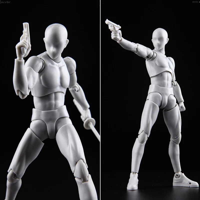 Body Kun Body Chan Drawing Toy Doll Male Female Set PVC Movable Action Figure Model For Artist Art Model Figure without box - Image 5