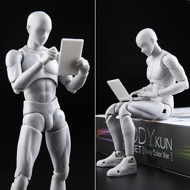 Body Kun Body Chan Drawing Toy Doll Male Female Set PVC Movable Action Figure Model For Artist Art Model Figure without box - Image 6