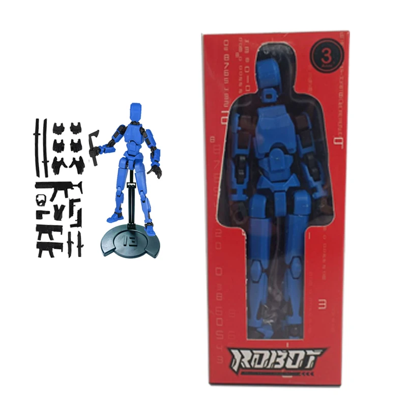 3D Printed Movable Dummy Toys Multi-Joint Action Figures Moving Doll Shapeshift Warrior With Weapons Kids DIY Models to Assemble - Image 12