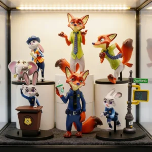 In Stock Hot Disney Zootopia 2 Collectible Figure Set Officer Judy & Nick Wilde Premium Toy Statue Perfect Kids Gift