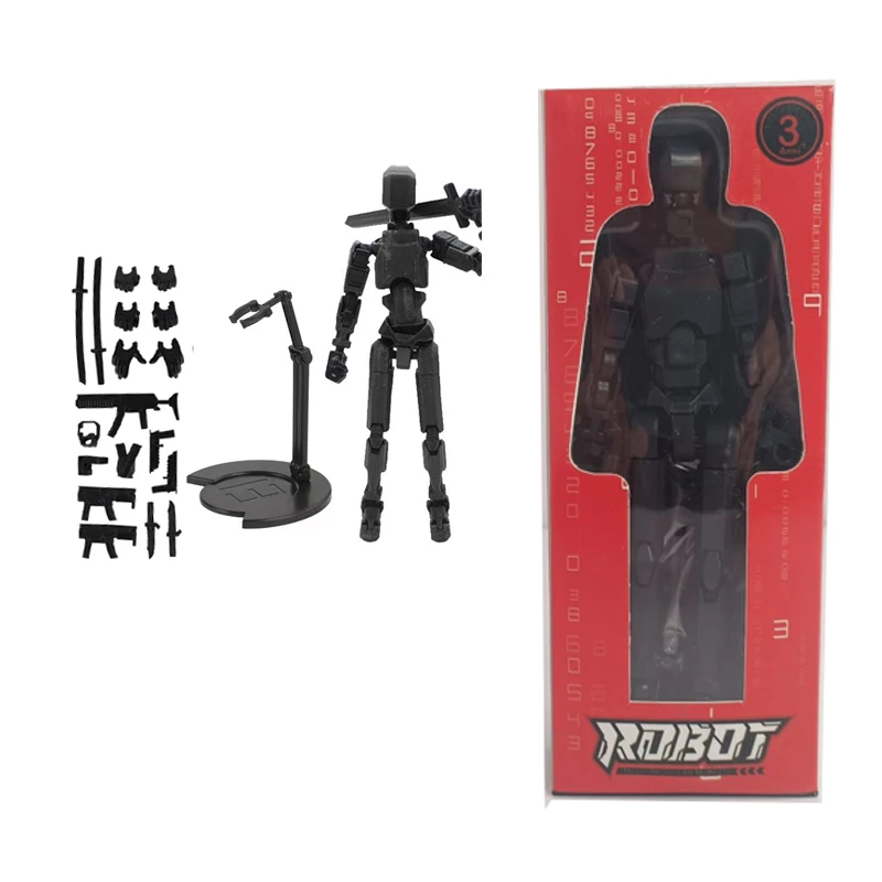 3D Printed Movable Dummy Toys Multi-Joint Action Figures Moving Doll Shapeshift Warrior With Weapons Kids DIY Models to Assemble - Image 7