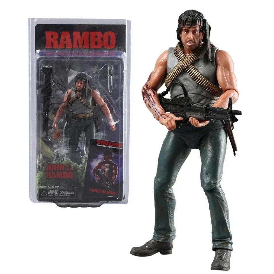 NECA Rambo SDCC 2015 Force Of Freedom Action Figure Doll Handmade Model Toy - Image 7