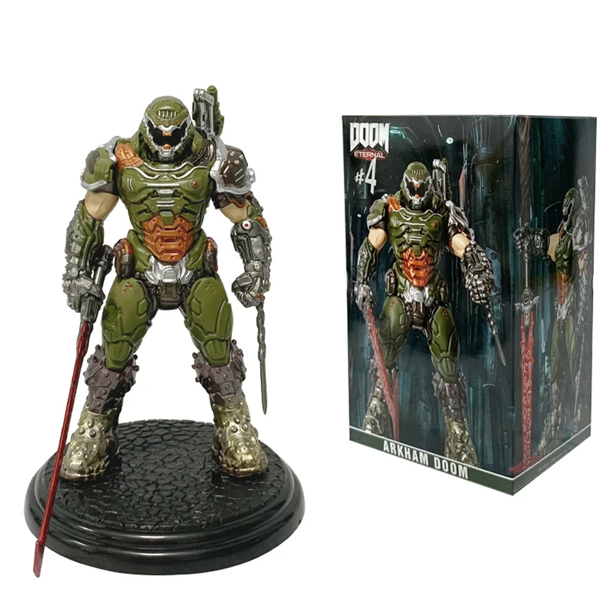 21.5cm/8.46in Doom Eternal Anime Game Figure Doom Slayer Action Figure Room Decorations PVC Adult Collection Model Doll Toys - Image 3