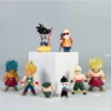 8pcs/lot Dragon Ball Mini Super Saiyan Goku Vegeta Model Action Figure