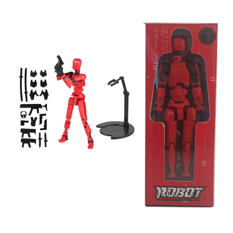 3D Printed Movable Dummy Toys Multi-Joint Action Figures Moving Doll Shapeshift Warrior With Weapons Kids DIY Models to Assemble - Image 11