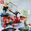 One Piece Fire Fist Luffy Ace Sanji Battle Model Dolls PVC Collectible Figure
