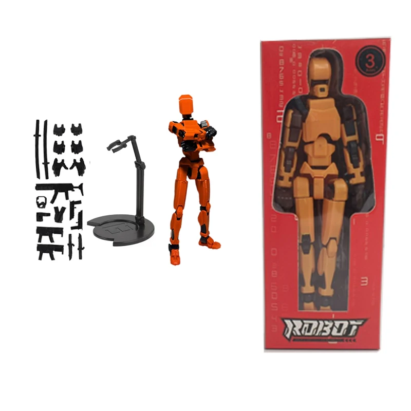 3D Printed Movable Dummy Toys Multi-Joint Action Figures Moving Doll Shapeshift Warrior With Weapons Kids DIY Models to Assemble - Image 10