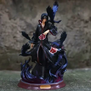 Naruto Anime Figure Uchiha Itachi Pvc Action Figure Toy Naruto Shippuden Uchiha Itachi And Crow Collection Model Toy 25cm