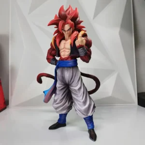 32cm Dragon Ball Anime Gogeta Action Figures Ornaments Cy Factory Np Super Saiyan 4 Two Hands Arm Anime Collectible Statue Toy