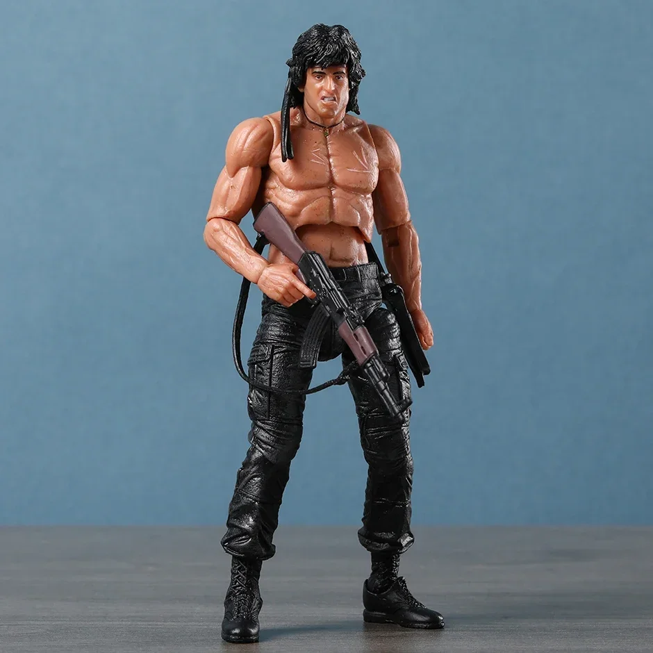 NECA Rambo SDCC 2015 Force Of Freedom Action Figure Doll Handmade Model Toy - Image 5