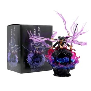 Anime Figure 15cm One Piece Roronoa Zoro Gk Three Heads And Six Arms Nine Knives Flow Ashura PVC Action Figurine Model Toys Doll