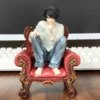 Full Painted Death Note L. Lawliet Squatting Sofa Figurine Model Collectible Figure