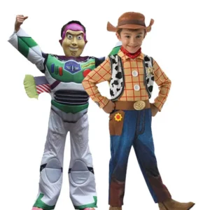Toy Story Halloween Buzz Lightyear Woody Costume Children Jumpsuit Costume Mask Cartoon Cosplay Performance Dress Up Props Cloth