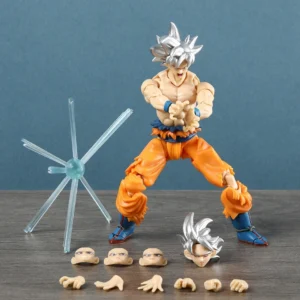 SHF Sliver Hair Son Goku Ultra Instinct Anime Action Figure Decoration Model Doll Toy Gift