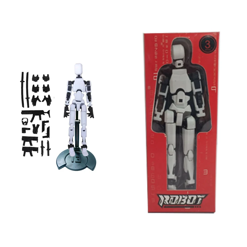 3D Printed Movable Dummy Toys Multi-Joint Action Figures Moving Doll Shapeshift Warrior With Weapons Kids DIY Models to Assemble - Image 9