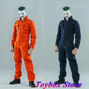 Romankey 1/12 Man Soldier Retro Vintage Tooling Jumpsuit High Collar Pocket Design Clothes Accessory For 6" Notaman Male Body