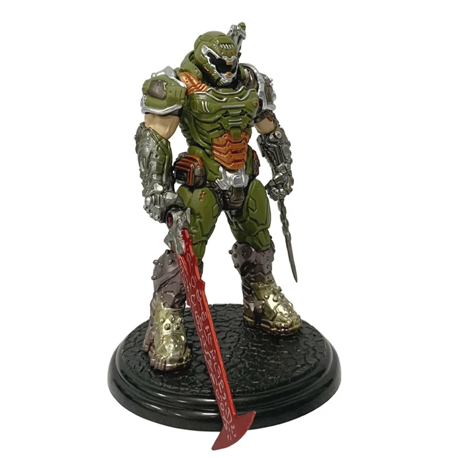 21.5cm/8.46in Doom Eternal Anime Game Figure Doom Slayer Action Figure Room Decorations PVC Adult Collection Model Doll Toys - Image 4