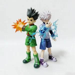 Hunter X Hunter Gon Freecss & Killua Zoldyck Action Figure Movable Joints Nen Ability Effect Parts Collectible Model Toys Gifts