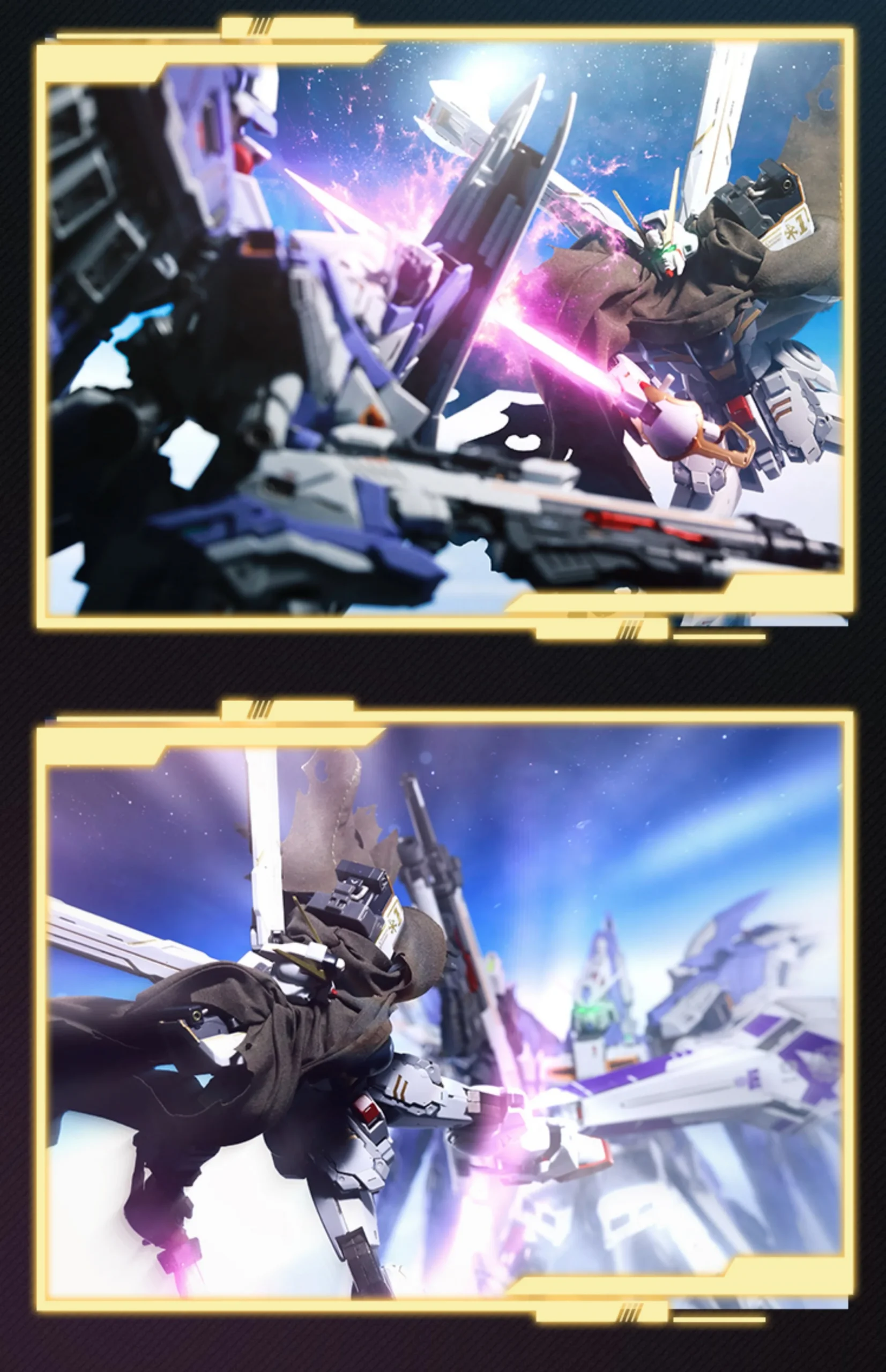 Bandai MB Super Alloy Soul 1/100 Soul Limited Edition FORGE KNIGHT CROSSBONE GUNDAM Cloth Cloak Accessories Model DIY - Image 5