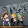 15cm Animation One Piece Luffy Figures Sanji Monkey D Roronoa Zoro Action Figure