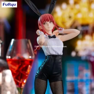 Original Genuine FuRyu BiCute Bunnies Chainsaw Man 30cm Makima Bunny Girl Anime Figure Toys For Kid QWIOOE Droppshiping  No Box