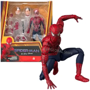New Mafex 241 Tobey Maguire Spider Man No Way Home Friendly Neighborhood Anime Action Figure KO Model Collection Toys Gifts