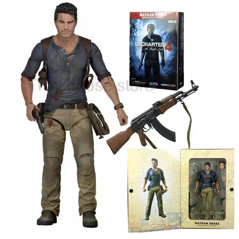 NECA Uncharted 4 A thief's end NATHAN DRAKE Action Figure Model Toys Collectable Doll Creative Present For Kids - Image 3