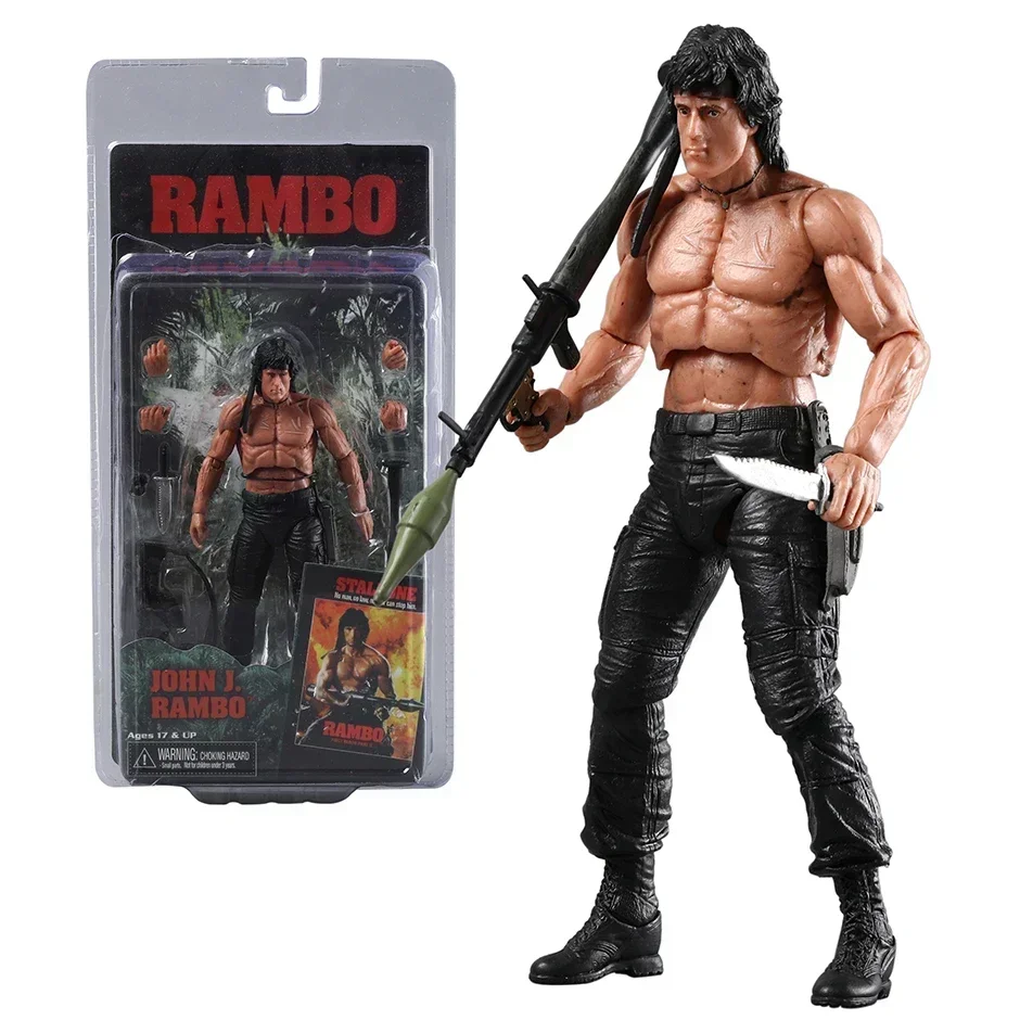 NECA Rambo SDCC 2015 Force Of Freedom Action Figure Doll Handmade Model Toy - Image 10