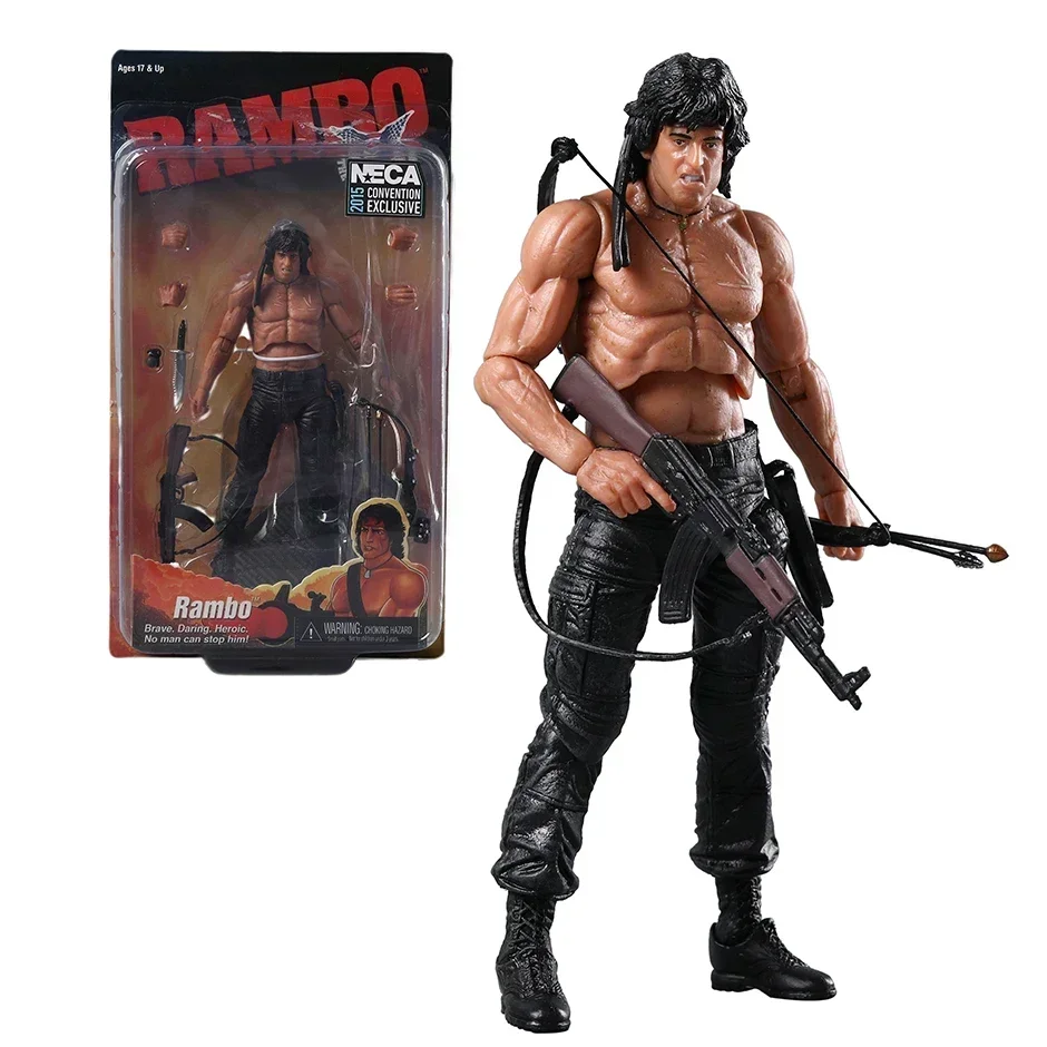 NECA Rambo SDCC 2015 Force Of Freedom Action Figure Doll Handmade Model Toy - Image 8