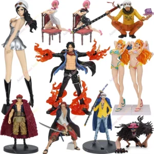 One Piece Robin Brook Nami Figurine Toys Action Figures Shanks Four Emperors Akakami no shankusu Red Hair Pirates Model Dolls