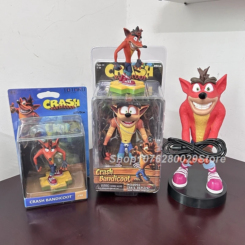 NECA Figure Game Crash Bandicoot Sane Trilogy Action Figure ToTaku Crash Bandicoot Model Toys Bookshelf Ornament Birthday Gifts