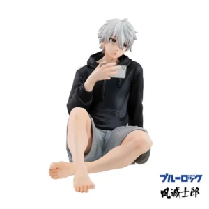 9cm Nagi Seishiro Figurine Cute Anime Blue Lock PVC Miniatures Ornaments Japanese Manga Model Doll Toys Garage Kits GK Figure