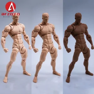 Wind Toys 1/12 Male Muscle Super Flexible Joint Body 16cm Man Action  Figure Doll Model with Head Sculpt 7 Pair of Hands