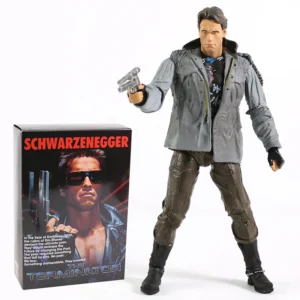 NECA Terminator T-800 Arnold Schwarzenegger Tech Noir / Police Station Assault 7" Action Figure Joint Movable Model Toy