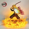 Demon Slayer Rengoku Kyoujurou Fire LED Scene DIY PVC 21cm Kimetsu No Collectible Figure