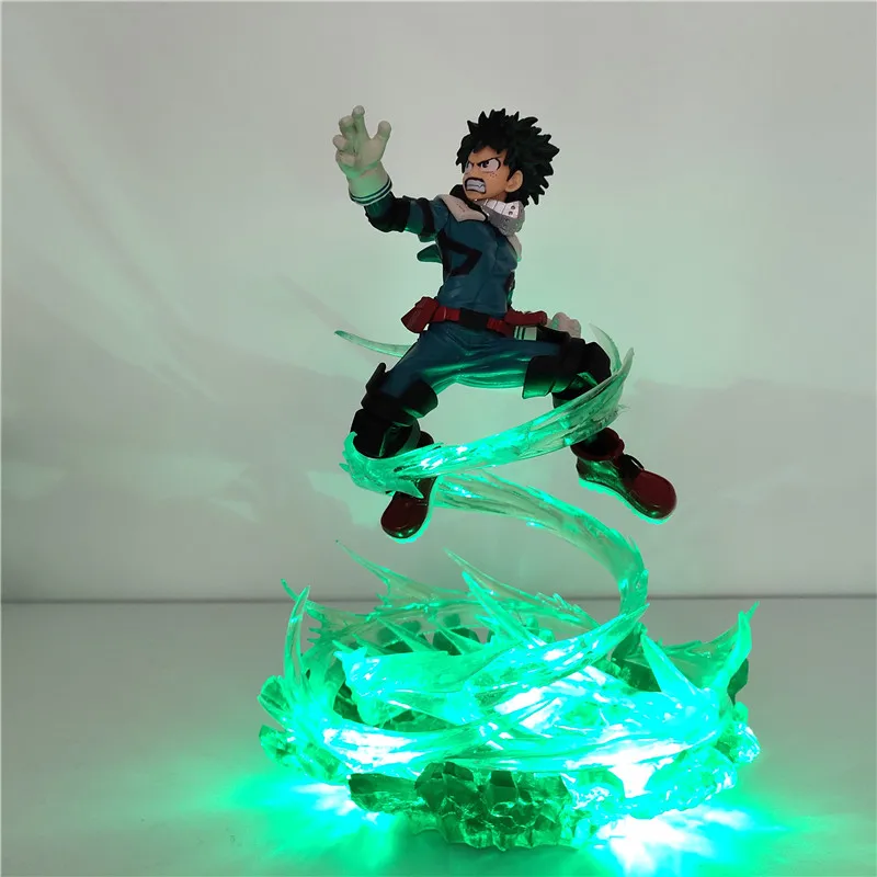 My Hero Academia Anime Figures Bakugou Katsuki VS Midoriya Izuku Action Figures Led Toy Boku no Hero Academia Battle Decor Scene - Image 7