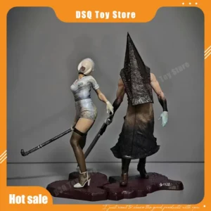 Silent Hill Figure Japanese Version Photo Bubble Head Nurse Red Pyramid Triangle Head Scenery Figure Ornament Holiday Toy Gift