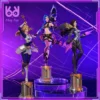 22cm League of Legends Anime Figurine Luxanna Crownguard Lux Kaisa Jinx Tiktok Collectible Figure