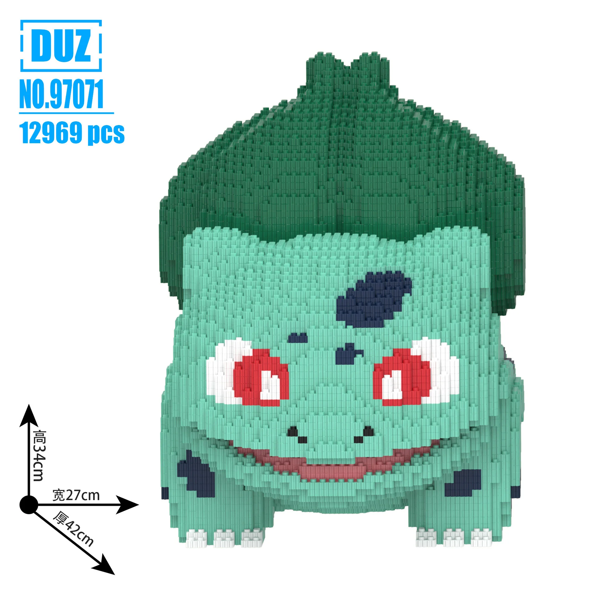 Big Pokemon Squirtle Charmander Magic Building Block Cartoon Horse Joker Model Toy Dragon Assembled Bricks Figure For Kids Gift - Image 63