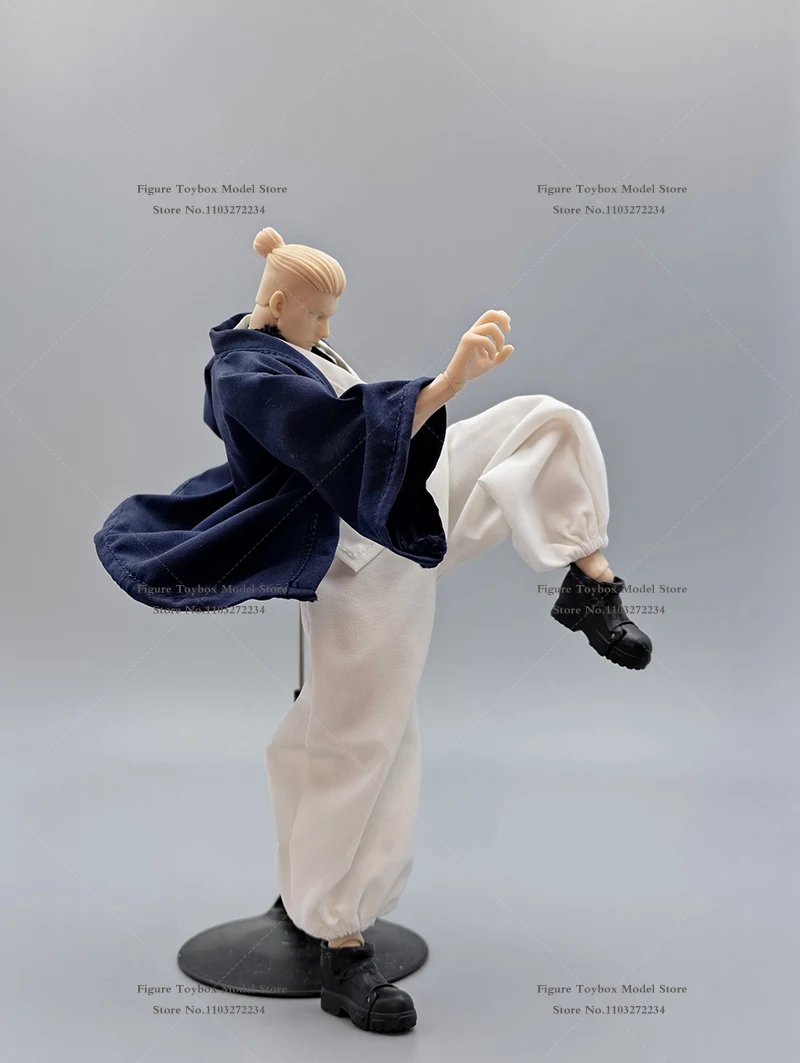1/12 Man Action Figure Training Bloomers Loose Kung Fu Clothes Set Accessory For 6" Anime Gojo Man Romankey Body Decoration - Image 4
