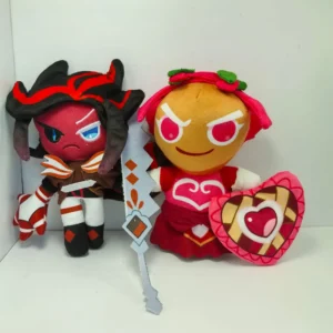Cookie Run Red Velvet Cookie Plushies Hollyberry Cookie Stuffed Decorative Plush Toys Peripheral Doll Anime Holiday Gifts