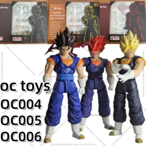 OC Toys Dragon Ball SHF Super Saiyan SSJ Veggetoo Son Goku Vegito 3.0 Figure Body Anime Action Figures Models Gifts Toys