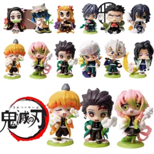 12pcs/Set Anime Demon Slayer blind box Tanjiro Kamado Nezuko cartoon figure PVC model ornament child Christmas New Year gift