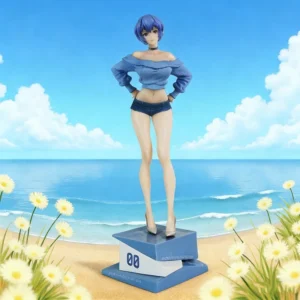 Anime Gk Figure Summer Girlfriend Underclassman Rei Ayanami  Neon Genesis Evangelion - Anime-Style Beautiful Girl - Model Statue