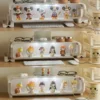 Transparent Desktop Monitor Stand with Display Shelf- Organizes Office Accessories Blind Box Collectible Figure