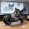 Modoking the Flash 1/12 Batman Ben Affleck Suit Motorcycle Batmobile Assembly Collectible Model