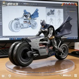 Modoking The Flash 1/12 Batman Ben Affleck Suit Motorcycle Batmobile Assembly Action Figure Collectible Toy Gift【In Stock】
