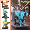 Pokemon GYM Figurines Cartoon Fitness Muscle Man Charmander Bulbasuar Squirtle Gengar Fit Collectible Figure