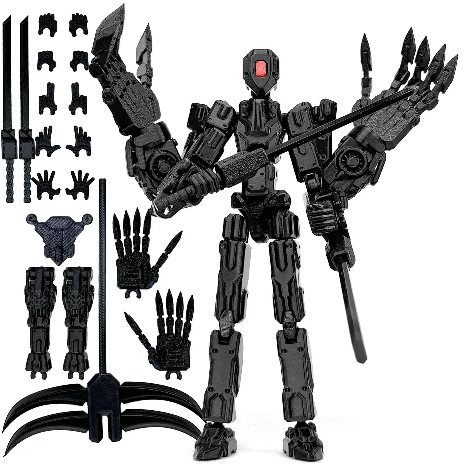 8Inch T13 Assembly Completed Action Figure,3D Printed Multi-Jointed Movable Toy Nova 13 Action Figures Desktop Decor for Game Lo - Image 16