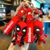 Marvel Bag Pendant Deadpool Q Version Fashion Backpack Keychain Couple Keyring Collectible Figure